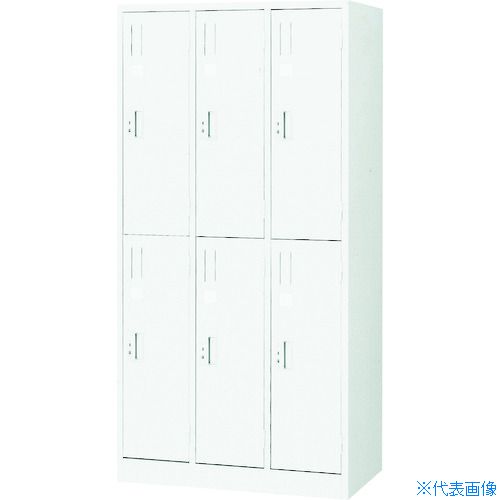 ■TRUSCO スタンダードロッカー 6人用 900X515XH1790 W色 WL67(4540972)[法人限定][直送元]｜ファーストFACTORY