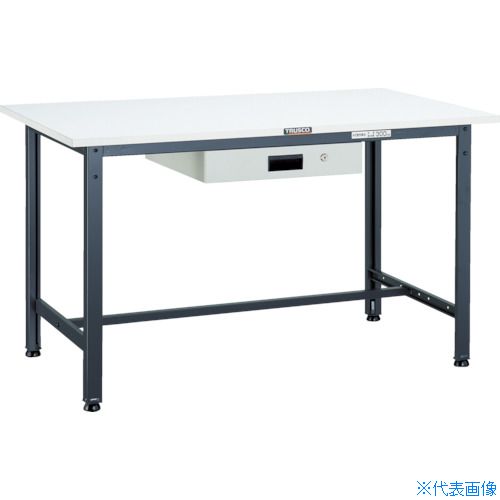 ■TRUSCO 軽荷重作業台(300kg)AE型 1200X750XH740 薄型1段引出付 ダークグレー色 AE1200UDK1DG(4542797)[法人限定][直送元] 28,025円
