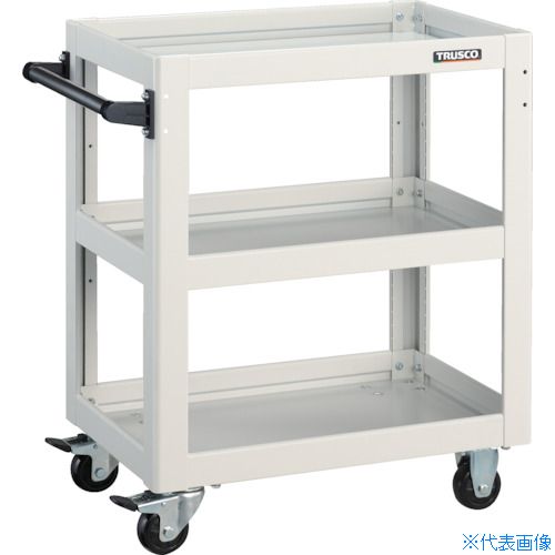 ■TRUSCO ツールワゴン ドルフィン 600X400 ホワイト DLWS763W(4547713)|ファーストFACTORY