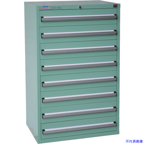 ■OS デラックス重量キャビネット 間口811&times;奥行557&times;高さ1281mm(若草色) DX1202(4571835)[法人限定][直送元]｜ファーストFACTORY