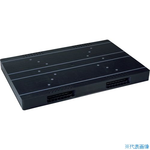 ■RISU リサイクルパレット 573335 JCK&minus;R2・120180両面二方差し 黒 JCKR2120180(BK)(4581199)[送料別途お見積り][法人限定][直送]｜ファーストFACTORY