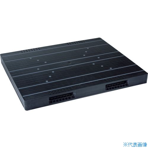 ■RISU リサイクルパレット 583136 JCK&minus;R2・150180両面二方差し 黒 JCKR2150180(BK)(4581369)[送料別途お見積り][法人限定][直送]｜ファーストFACTORY