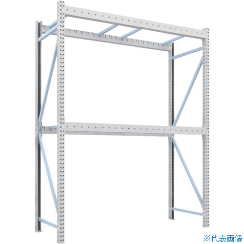 ■TRUSCO パレットラック1トン2300X900XH3000 2段 単体 1D30B23092(4591577)[送料別途お見積り][法人限定][直送]｜ファーストFACTORY