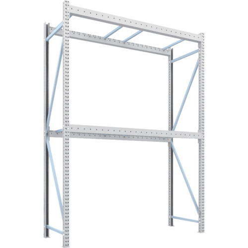 ■TRUSCO パレットラック2トン用2500X900XH3500 2段 単体 2D35L25092(4592239)[送料別途お見積り][法人限定][直送]