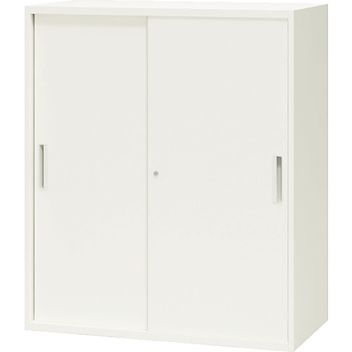 ■NAIKI 収納庫 CW型 スチール引違い書庫(2枚扉) 899×450×1050 CW0911HWW(4630912)[送料別途お見積り][法人限定][直送]