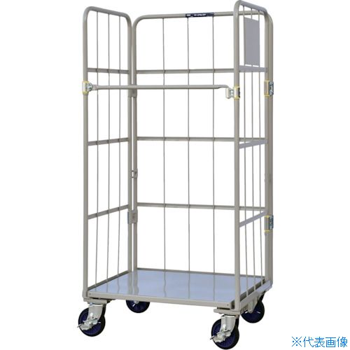 ■ワコーパレット 床板スチール製カゴ車 WK5(4677307)[法人限定][直送元]