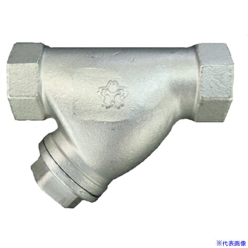 ■大和バルブ Y形ストレーナ 20A(10K、ステンレス、JV8－2) S10SY20A(4734277)[送料別途お見積り][法人限定][掲外取寄]
