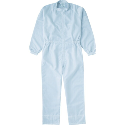 ■TRUSCO 制電糸グリッド仕様フード無つなぎ服 ホワイト 3L TCOGW3L(4748808) 4,753円