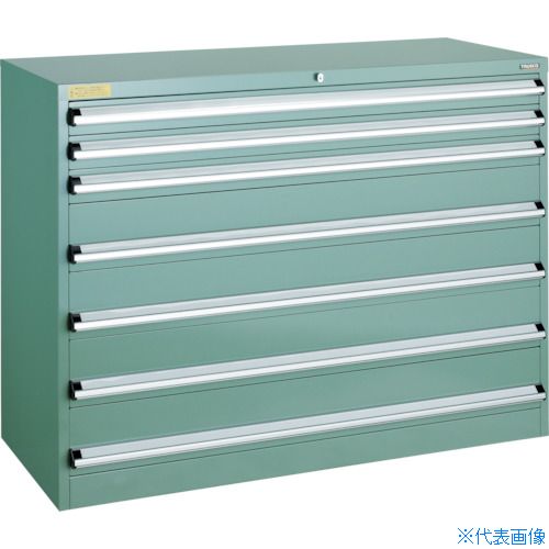 ■TRUSCO VE13S型キャビネット 1300X550XH1000 引出7段 VE13S1008(4790065)[法人限定][直送元]｜ファーストFACTORY 122,100円