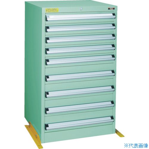 ■TRUSCO VE6S型中量キャビネット 転倒防止金具付 600X550 VE6S1006TK(4790588)[法人限定][直送元]｜ファーストFACTORY