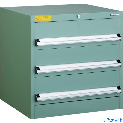 ■TRUSCO VE6S型中量キャビネット 600X550XH600 引出3段 VE6S608(4790821)[法人限定][直送元]｜ファーストFACTORY