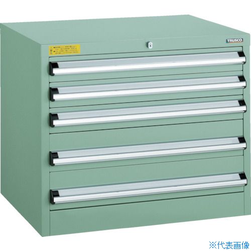 ■TRUSCO VE7S型中量キャビネット 700X550XH600 引出5段 VE7S605(4791193)[法人限定][直送元]｜ファーストFACTORY