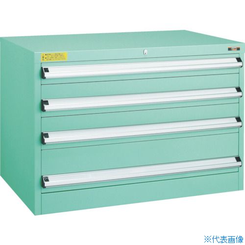 ■TRUSCO VE9S型中量キャビネット 880X550XH600 引出4段 VE9S602(4791541)[法人限定][直送元]