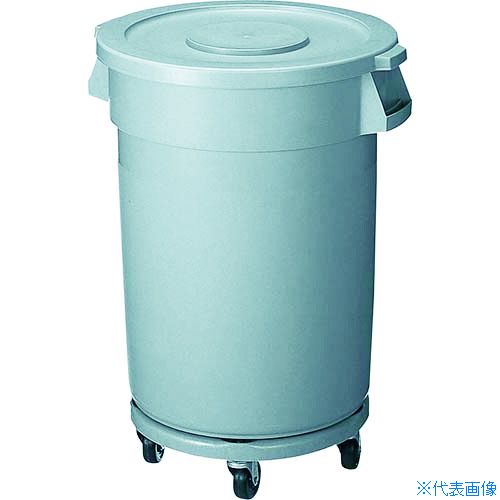 ■コンドル 分別ペール 屋外用 ジャンボペールYD－145C グレー 145L YD115CPC(4805119)[送料別途お見積り][法人限定]