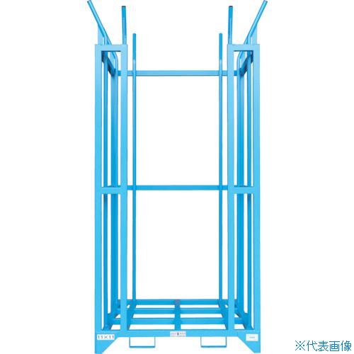 ■ワコーパレット ネスティングラック パレットセイリ 間口1378×奥行1178×高さ2960mm レッド WPS12(4842448)[送料別途お見積り][法人限定][直送] 115,500円