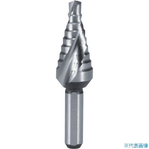 ■RUKO 2枚刃スパイラルステップドリル 12mm ハイス 短尺 101061(4863585)