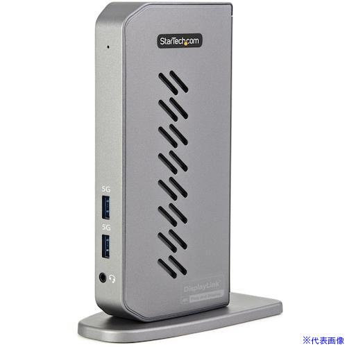 ■スターテック ドック/USB-A＆C/2画面/4K60Hz HDMI DP/6x USB/LAN/AUX/縦型 DK30A2DHU(4892528)[法人・事業所限定][外直送元] 18,413円