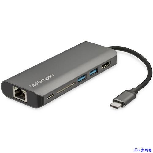 ■StarTech USBマルチハブ/USB&minus;C/4K30Hz HDMI/60W PD/3x USB/LAN/SD DKT30CSDHPD3(4892540)｜ファーストFACTORY 20,374円