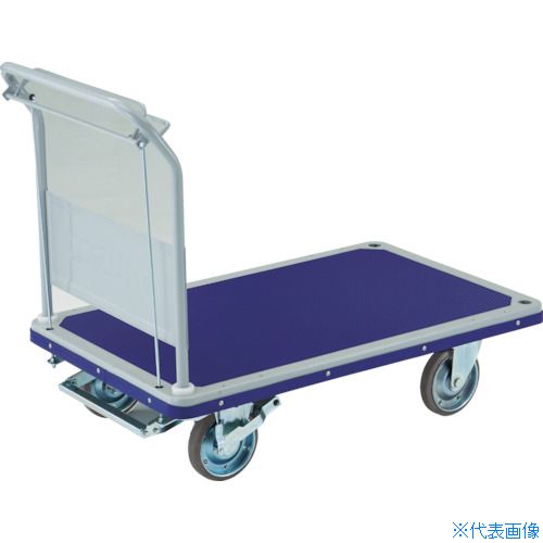 ■TRUSCO 始動アシスト台車 アクセル ペダル式 自在ストッパー付 制動ブレーキ付 502NFAJBB(4896327)[送料別途お見積り][法人限定][メーカー取寄]