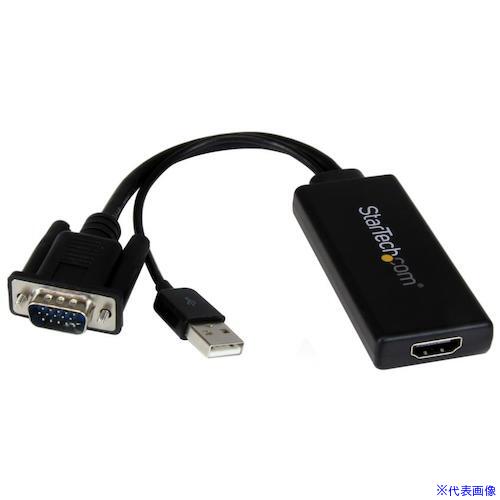 ■StarTech ディスプレイアダプター/VGA &minus; HDMI/1080p/USBパワー/オーディオ VGA2HDU(4929739)｜ファーストFACTORY