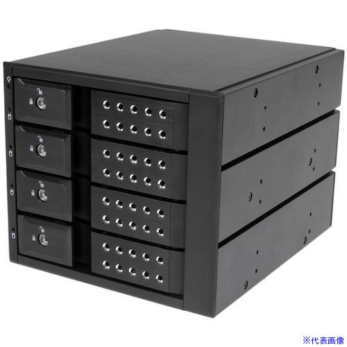 ■StarTech HDDモバイルラック/3x 5”ベイ対応/4x 3.5インチ HDD用/アルミ HSB4SATSASBA(4929820)[法人限定][外直送元] 15,980円