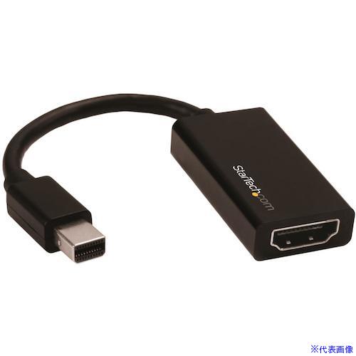 ■StarTech ディスプレイアダプター/mDP － HDMI/4K60Hz/アクティブ変換/BK MDP2HD4K60S(4929832)