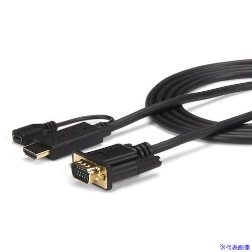 ■StarTech ディスプレイ変換ケーブル/HDMI － VGA/91cm/1080p/BK HD2VGAMM3(4931389)