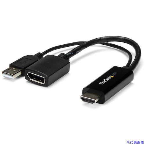 ■StarTech ディスプレイアダプター/HDMI － DP/4K30Hz/USBパワー/BK HD2DP(4931396)