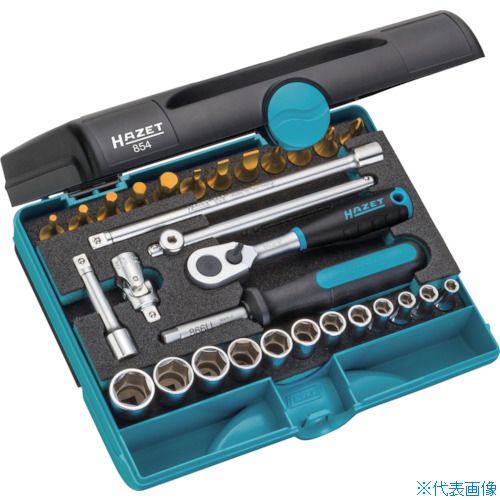 ■HAZET ソケットレンチセット(差込角6.35mm) 854(4942884)