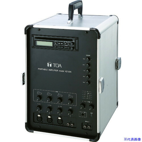 ■TOA ポータブルアンプ30W KZ30A(4965825)[送料別途お見積り][法人限定][メーカー取寄]