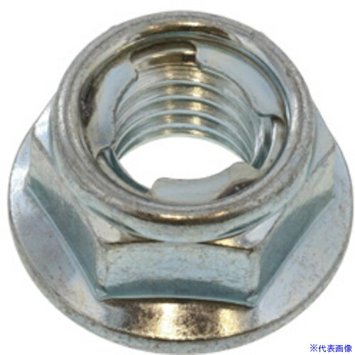 ■SUNCO 三価ホワイト E-LOCKナット フランジタイプ B＝8 M5(P＝0.8 (600本入) N00012000050000003(5002899)[送料別途お見積り][法人限定][掲外取寄]