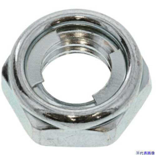 ■SUNCO 三価ユニクロ Uナット(薄形 1/2 (400本入) N000020T8040000001(5021623)[送料別途お見積り][法人限定][掲外取寄]