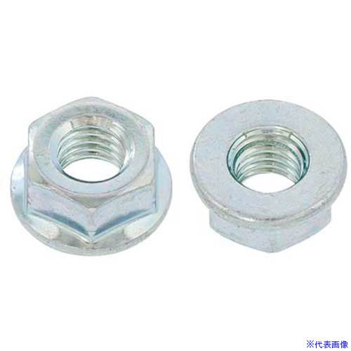 ■SUNCO 三価ホワイト フランジナット(S無し (紀州ファスナー製 M5 (8X12 (1500本入) N000036K0050000003(5021689)[送料別途お見積り][法人限定][掲外取寄]