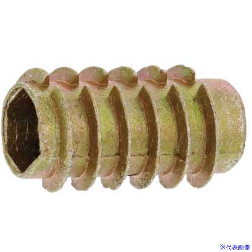 ■SUNCO クロメート ウッドシールド ツバ無 六角穴 8X25(D＝14 (250本入) N00006630080025002(5023329)[送料別途お見積り][法人限定][掲外取寄]