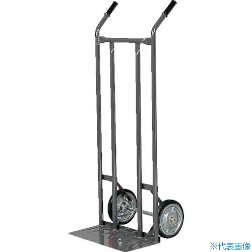 ■TRUSCO スチールパイプ製二輪車 均等荷重200kg H1210 すくい板205×470 2011(5054923)[送料別途お見積り][法人限定][メーカー取寄] 14,722円