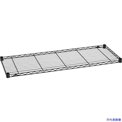 ■エレクター ベーシックシリーズ ワイヤーシェルフ W1200xD450mm ブラック B1848B1(5070654)[送料別途見積り][法人・事業所限定][外直送]