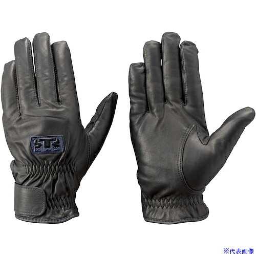 ■トンボレックス 牛革製薄手防寒手袋 ブラック CSB251BKM(5092273)[送料別途お見積り][法人限定][掲外取寄]