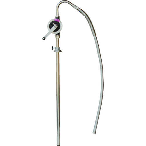 ■アクアシステム 溶剤・薬品用手廻しドラムポンプ (ステンレス・樹脂) HRP253H(5096651)