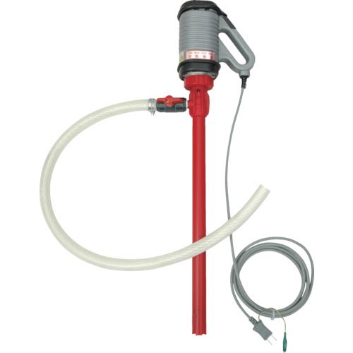 ■アクアシステム 溶剤用電動式ペール・一斗缶ポンプ 100V MH21NV(5097215)[法人限定][外直送元]
