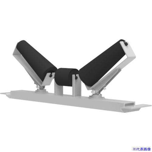 ■JRC テーパ型自動調芯キャリヤスタンド(トラフ20&deg;)(2軸式) JAC2BT32050(5112902)[送料別途見積り][法人・事業所限定][外直送]｜ファーストFACTORY