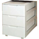 ■IRIS 224641 ロングチェスト HGL&minus;443 ホワイト/ベージュ HGL443(5119057)[法人限定][外直送元]｜ファーストFACTORY