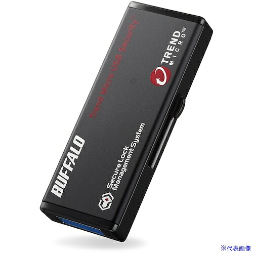■バッファロー 暗号化機能 管理ツール USB3.0 セキュリティーUSBメモリー ウイルスチェック 8GB RUF3HS8GTV(5158471)[送料別途見積り][法人・事業所限定][掲外取寄]