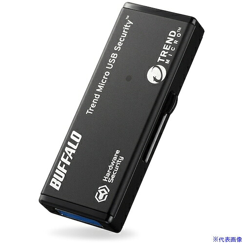 ■バッファロー ハードウェア暗号化機能 USB3.0 セキュリティーUSBメモリー ウイルススキャン1年 32GB RUF3HSL32GTV(5158483)[送料別途見積り][法人・事業所限定][掲外取寄]