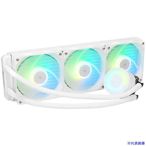 ■Owltech PCケース内を彩るARGB LED搭載 120mm×3基 水冷CPUクーラー OWLLCP360ARGBWH(5208001)[送料別途見積り][法人・事業所限定][掲外取寄]