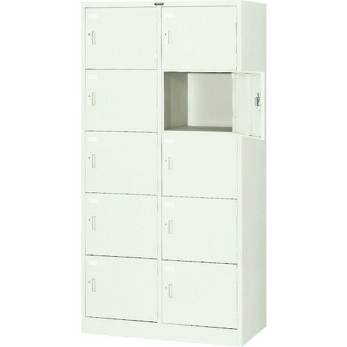■TRUSCO 多人数用ロッカー10人用 900X515XH1790 シリンダ錠式 SVG10A(5208921)[法人限定][直送元]｜ファーストFACTORY
