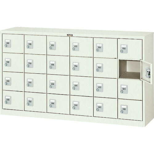 ■TRUSCO シューズケース 24人用 1552X380XH880 手ぶらキー SC24K(5209030)[法人限定][直送元]｜ファーストFACTORY