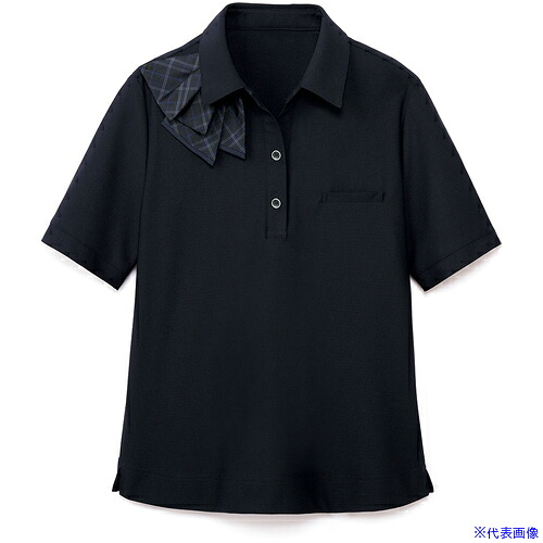 ■GROW ポロシャツ 半袖 紺 レディース 事務服 ネイビー 4L GCSL2204K34L(5213133)[送料別途お見積り][法人限定][掲外取寄]｜ファーストFACTORY