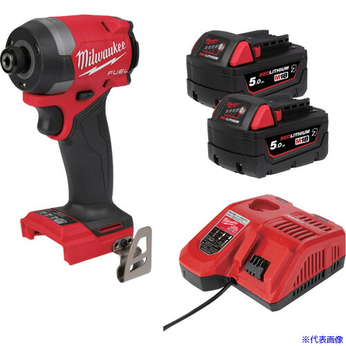 ■milwaukee M18 FUELインパクトドライバー5.0AH×2キット M18FID3502XJP(5214436)