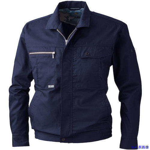 ■NBW 193 長袖ブルゾン ネイビー 6L 19316L(5295864)[送料別途お見積り][法人限定][掲外取寄]