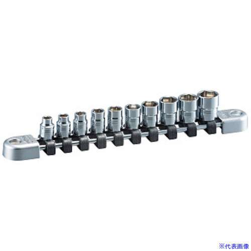 ■nepros 6.3sq.ソケットセット(六角)[10コ組] NTB210A(5312709)[送料別途お見積り][法人限定][掲外取寄]
